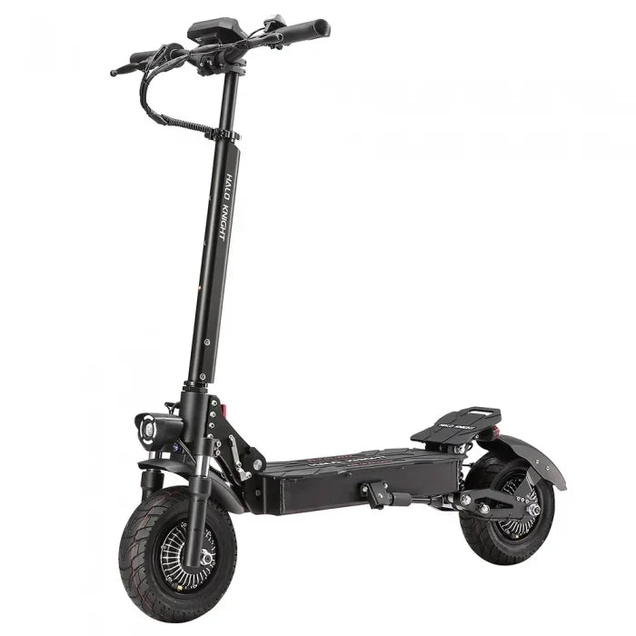 Halo Knight T104 sammenleggbar elektrisk sparkesykkel, 2 × 1200 W motorer, 52 V 21 Ah batteri, 10-tommers dekk, maks. hastighet 65 km/t
