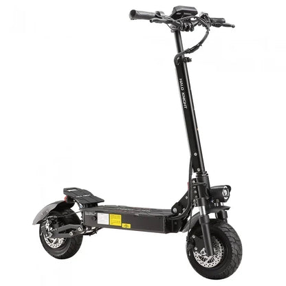 Halo Knight T104 sammenleggbar elektrisk sparkesykkel, 2 × 1200 W motorer, 52 V 21 Ah batteri, 10-tommers dekk, maks. hastighet 65 km/t