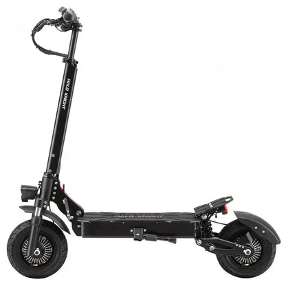 Halo Knight T104 sammenleggbar elektrisk sparkesykkel, 2 × 1200 W motorer, 52 V 21 Ah batteri, 10-tommers dekk, maks. hastighet 65 km/t