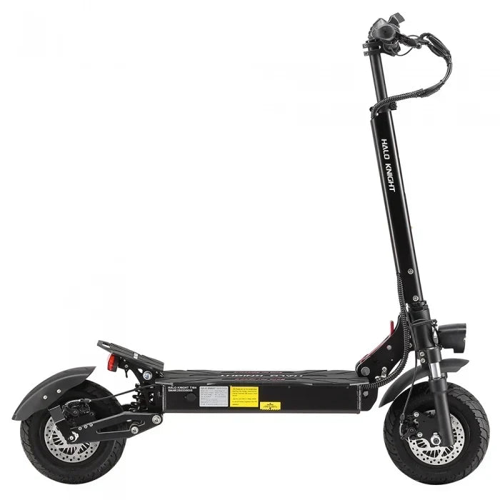 Halo Knight T104 sammenleggbar elektrisk sparkesykkel, 2 × 1200 W motorer, 52 V 21 Ah batteri, 10-tommers dekk, maks. hastighet 65 km/t