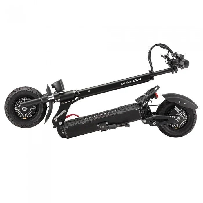 Halo Knight T104 sammenleggbar elektrisk sparkesykkel, 2 × 1200 W motorer, 52 V 21 Ah batteri, 10-tommers dekk, maks. hastighet 65 km/t