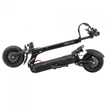 Halo Knight T104 sammenleggbar elektrisk sparkesykkel, 2 × 1200 W motorer, 52 V 21 Ah batteri, 10-tommers dekk, maks. hastighet 65 km/t