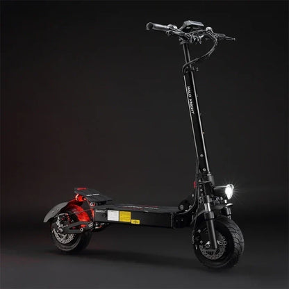 Halo Knight T104 sammenleggbar elektrisk sparkesykkel, 2 × 1200 W motorer, 52 V 21 Ah batteri, 10-tommers dekk, maks. hastighet 65 km/t