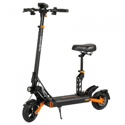 Elsparkesykkel KuKirin G2 PRO Forbedret utgave 2024 - Motor 600W 15.6Ah Dekk 9 Tommer 45km/t – Svart Oransje