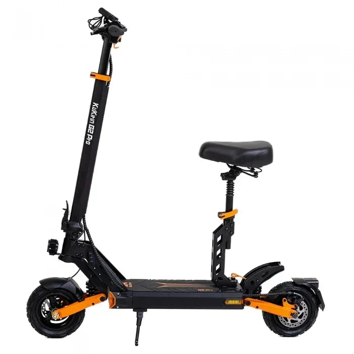 Elsparkesykkel KuKirin G2 PRO Forbedret utgave 2024 - Motor 600W 15.6Ah Dekk 9 Tommer 45km/t – Svart Oransje