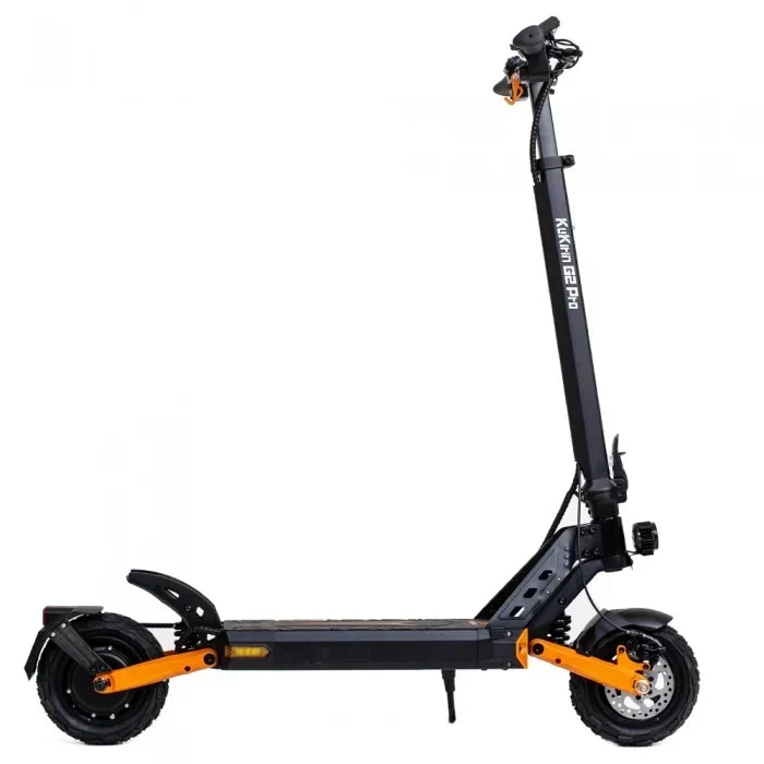 Elsparkesykkel KuKirin G2 PRO Forbedret utgave 2024 - Motor 600W 15.6Ah Dekk 9 Tommer 45km/t – Svart Oransje