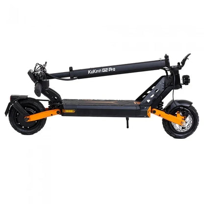 Elsparkesykkel KuKirin G2 PRO Forbedret utgave 2024 - Motor 600W 15.6Ah Dekk 9 Tommer 45km/t – Svart Oransje