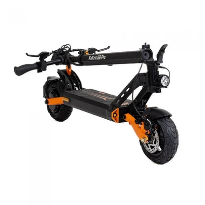 Elsparkesykkel KuKirin G2 PRO Forbedret utgave 2024 - Motor 600W 15.6Ah Dekk 9 Tommer 45km/t – Svart Oransje