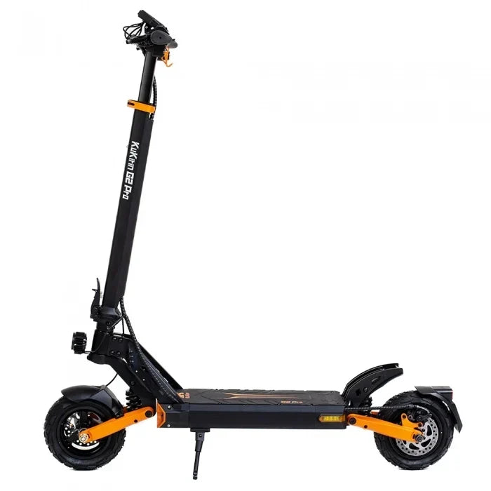 Elsparkesykkel KuKirin G2 PRO Forbedret utgave 2024 - Motor 600W 15.6Ah Dekk 9 Tommer 45km/t – Svart Oransje